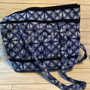 Blue Quilted Handbag/Tote/Purse